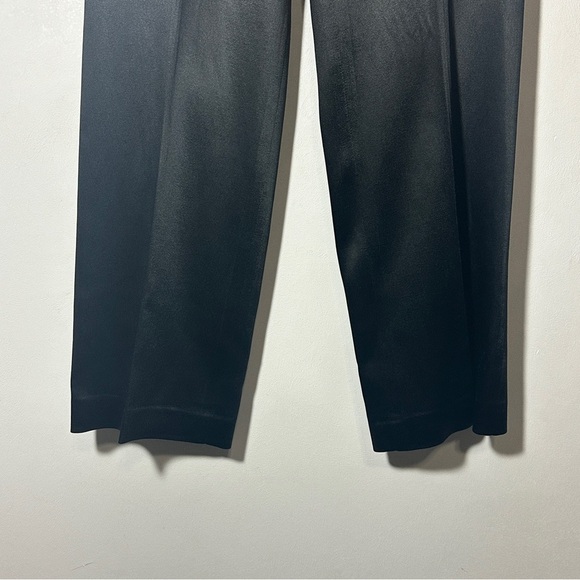 Ann Taylor Black Flat Front Dress Pants Size 4P Officecore - Picture 3 of 7